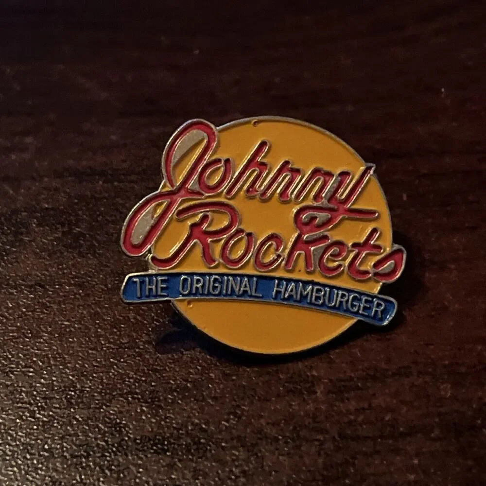 Johnny Rockets The Original Hamburger Diner Restaurant Lapel Hat‎ Pin